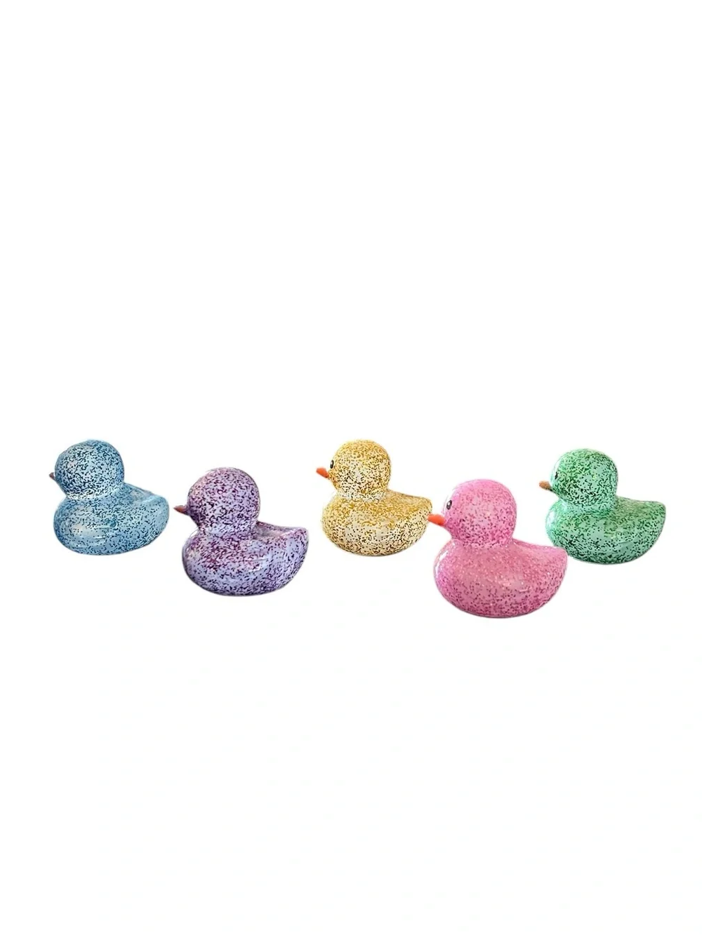 Purple Glitter Rubber Duck Ducky Squishy Toy Fidget Relax Trending Best Seller